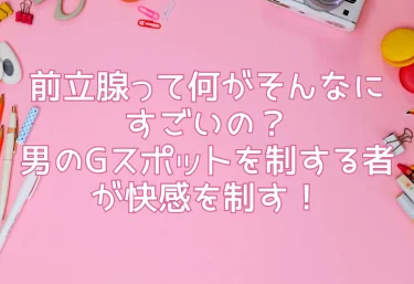 前立腺って何がそんなにすごいの？男のGスポットを制する者が快感を制す！
